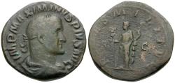 Ancient Coins - Maximinus I (AD 235-238) Æ Sestertius / Fides