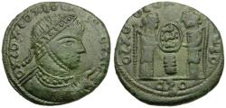 Ancient Coins - Constantine I the Great (AD 310-337). Imitative Æ3 / Victories