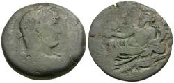 Ancient Coins - Hadrian (AD 117-138). Egypt. Alexandria Æ Drachm / Nilus