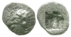Ancient Coins - Ionia. Kolophon AR Tetartemorion / Apollo