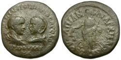 Ancient Coins - Gordian III (AD 238-244) with Tranquillina. Thrace. Anchialus Æ26 / Nemesis