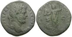 Ancient Coins - Septimius Severus (AD 193-211) Æ Sestertius / Jupiter