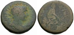Ancient Coins - Trajan (AD 98-117). Phoenicia. Akko-Ptolemais Æ24 / Tyche