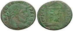Ancient Coins - Maxentius (AD 306-312) Æ Follis / Temple