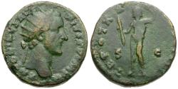 Ancient Coins - Antoninus Pius (AD 138-161) Æ Dupondius / Jupiter