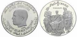 World Coins - Tunisia. History of Tunisia Series AR Proof 1 Dinar / Virgil