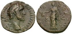 Ancient Coins - Antoninus Pius (AD 138-161) Æ As / Libertas