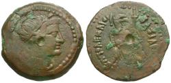Ancient Coins - Ptolemaic Kings of Egypt. Ptolemy VI Philometor (163-145 BC) Æ21 / Demeter