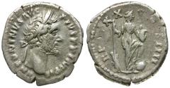 Ancient Coins - Antoninus Pius (AD 138-161) AR Denarius / Anonna