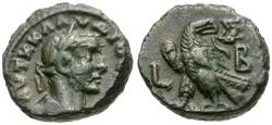 Ancient Coins - Claudius II Gothicus (AD 268-270). Egypt. Alexandria Æ Tetradrachm / Eagle