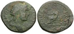 Ancient Coins - Phrygia. Kotiaion. Diogenes Dionysiou, magistrate. Pseudo-autonomous Æ23 / Zeus