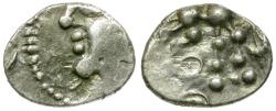 Ancient Coins - Ancient France. Celtic Gaul. Aedui Tribe AR Quinarius