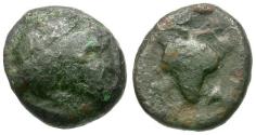 Ancient Coins - Aeolis. Temnos Æ11 / Grapes