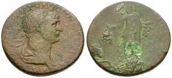Ancient Coins - Trajan (AD 98-117) Æ Sestertius / Uncertain