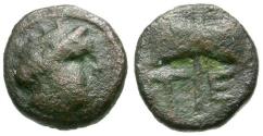Ancient Coins - Troas. Tenedos Æ8 / Double Axe