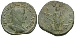 Ancient Coins - Philip I (AD 244-249) Æ Sestertius / Salus