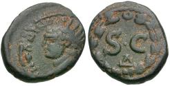 Ancient Coins - Caracalla (AD 198-217). Seleucis and Pieria. Antiochia ad Orontem Æ Semis / Wreath