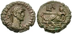 Ancient Coins - Diocletian (AD 284-305). Egypt. Alexandria Æ Tetradrachm / Tyche Reclining