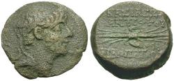 Ancient Coins - Seleukid Kings. Antiochos IX Eusebes Philopator (Kyzikenos) (114-95 BC) Æ19 / Thunderbolt