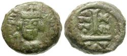 Ancient Coins - *Sear 581* Byzantine Empire. Maurice Tiberius (AD 582-602) Æ Decanummium