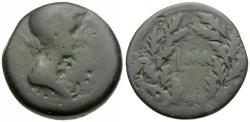 Ancient Coins - Julia Augusta (Livia) (27 BC-AD 13). Egypt. Alexandria Æ Diobol / Date in Wreath