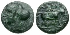 Ancient Coins - Aeolis. Larissa Phrikonis Æ12 / Calf