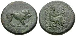 Ancient Coins - Commagene. Samosata. Pseudo-autonomous Æ24 / Lion