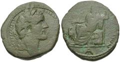 Ancient Coins - Antoninus Pius (AD 138-161). Cyrrhestica. Cyrrhus Æ25 / Zeus Kataibates