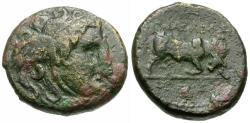 Ancient Coins - Seleukid Kings. Seleukos I Nikator (312-280 BC) Æ19 / Medusa