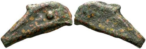 Ancient Coins - Olbia Sarmatia Thrace Cast Bronze Dolphin Coinage