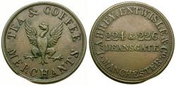 World Coins - England. Lancashire. Manchester. Labrey, Entwisle & Co. Æ Farthing