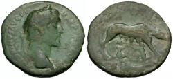 Ancient Coins - Antoninus Pius (AD 138-161) Æ As / She-wolf