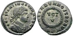 Ancient Coins - Constantine II, as Caesar (AD 316-337) Silvered &#198;3 / Votive
