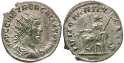 Ancient Coins - Trebonianus Gallus (AD 251-253) AR Antoninianus / Juno