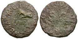 Ancient Coins - Claudius (AD 41-54) Æ Quadrans / Scales