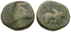 Ancient Coins - Kings of Parthia. Phraates IV (38-2 BC) Æ10 / Bull