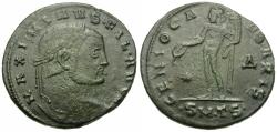 Ancient Coins - Maximinus II, as Filius Augustorum (AD 308-310) Æ Follis / Genius
