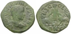 Ancient Coins - Hostilian, Caesar (AD 251). Moesia Superior. Viminacium Æ26 / Moesia