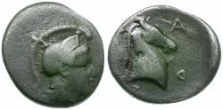 Ancient Coins - Thessaly. Pharsalos AR Hemidrachm / Horse Head