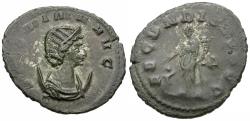 Ancient Coins - Salonina (AD 254-268) Silvered Æ Antoninianus / Fecunditas