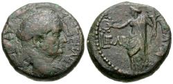 Ancient Coins - Vespasian (AD 69-79). Decapolis. Gadara Æ22 / Tyche