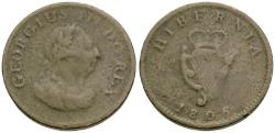 Ancient Coins - Ireland. George III (1760-1820) Æ Farthing / Harp