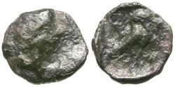 Ancient Coins - Greek Philistia. Uncertain mint. Imitating Attica. Athens AR Hemiobol / Owl