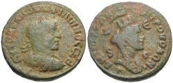 Ancient Coins - Philip I (AD 244-249). Seleucis and Pieria. Antiochia ad Orontem Æ29 / Bust of Tyche