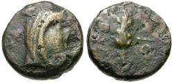 Ancient Coins - Sarmatia. Olbia Æ15 / Grain Ear