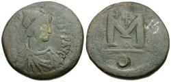 Ancient Coins - *Sear 16* Byzantine Empire. Anastasius I (AD 491-518). Small Module Æ Follis