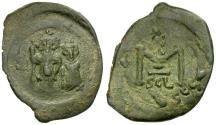 Ancient Coins - *Sear 1109* Byzantine Empire. Constans II (AD 641-668) Follis