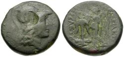 Ancient Coins - Seleukid Kings. Seleukos II Kallinikos (246-225 BC) Æ19 / Nike