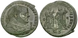 Ancient Coins - Maximian, as Senior Augustus (AD 306-308) Abdication Æ Follis / Providentia and Quies