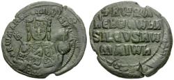 Ancient Coins - *Sear 1760* Byzantine Empire. Romanus I (AD 913-959) Æ Follis